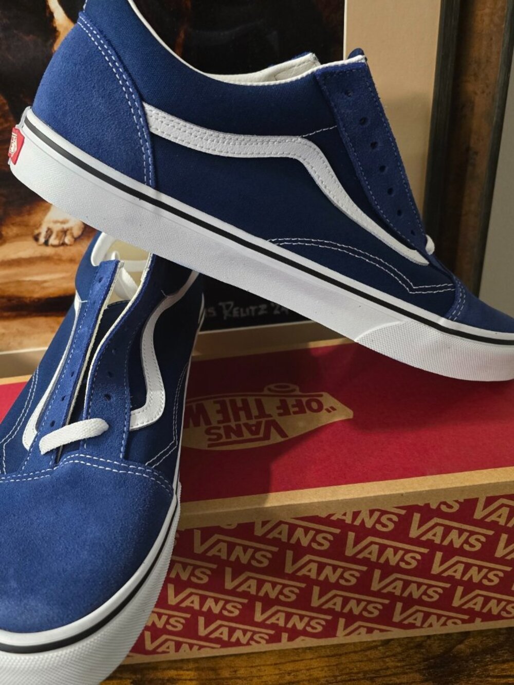 Vans Old Skool Color Theory Sneakers Skate Shoes Indigo VN000D7ZFOB Mens 10.5